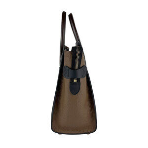 Celine Black Brown Leather Shopper Red Handbag Luggage